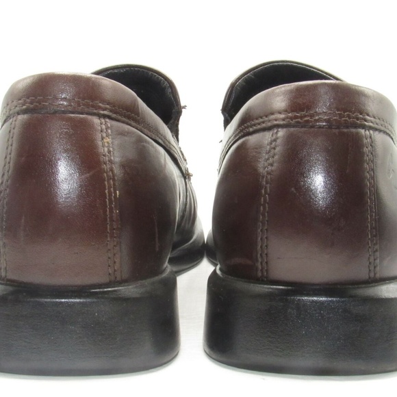 Ecco 050168 Size 10 M Brown Leather Loafer B6 A17
